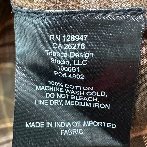 Nili Lotan Womens Plaid Ruffle Yoke Button Down Blouse S Dark Academia Heritage - Picture 5 of 7